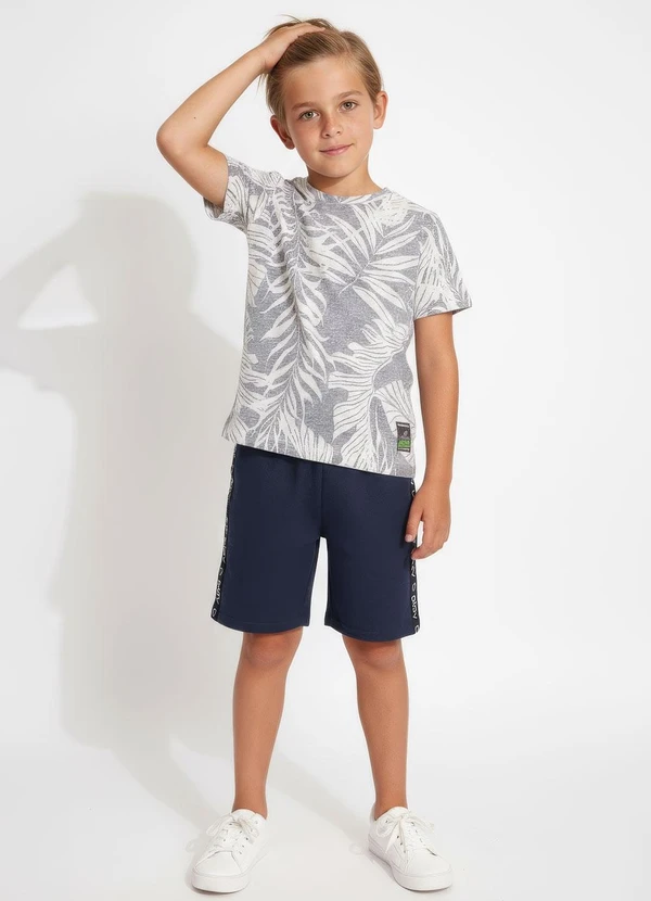 Multimarcas - Camiseta Menino Estampado Cinza 3