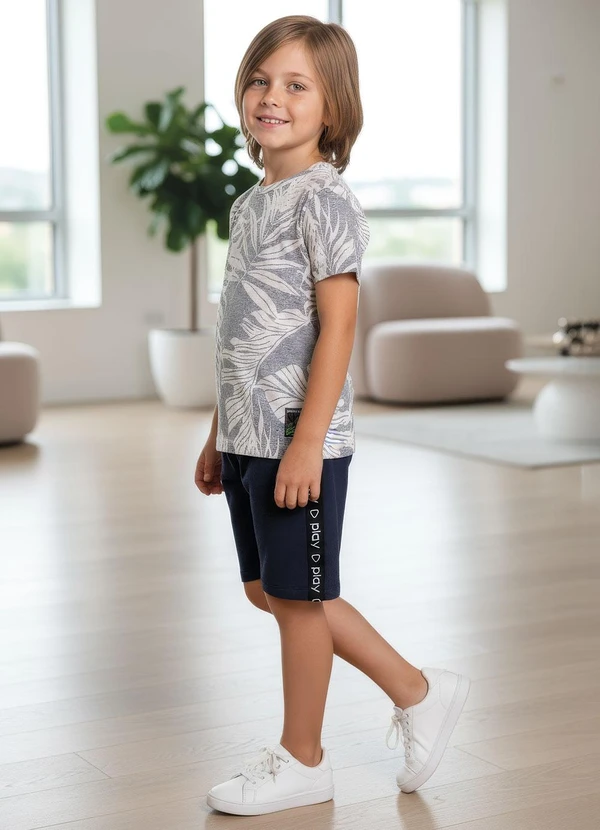 Multimarcas - Camiseta Menino Estampado Cinza 4