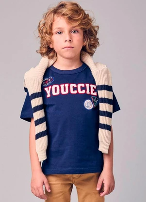 Youccie - Camiseta Menino Infantil com Patch - YOUCCIE