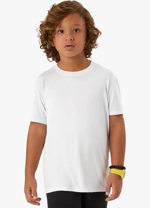 Rovi Kids - Camiseta Menino Manga Curta Branco