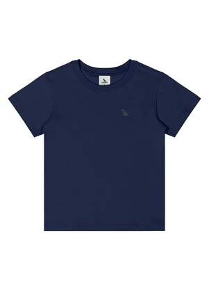 Quimby - Camiseta Menino Meia Malha Azul - QUIMBY