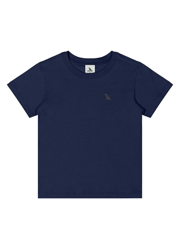 Quimby - Camiseta Menino Meia Malha Azul