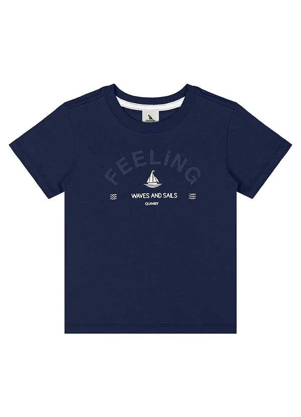 Quimby - Camiseta Menino Meia Malha Azul 3