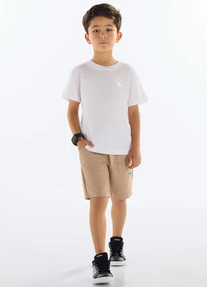 Quimby - Camiseta Menino Meia Malha Branco - QUIMBY