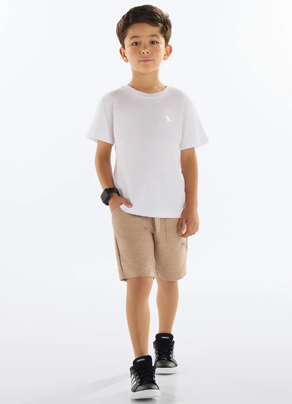 Quimby - Camiseta Menino Meia Malha Branco 2