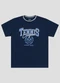 Reirex - Camiseta Menino Meia Malha Estampada Azul - variação: Azul