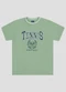 Reirex - Camiseta Menino Meia Malha Estampada Azul - variação: Verde