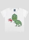 Reirex - Camiseta Menino Meia Malha Interativa Branco - variação: Branco