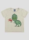 Reirex - Camiseta Menino Meia Malha Interativa Branco - variação: Cinza