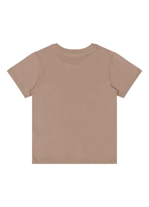 Quimby - Camiseta Menino Meia Malha Marrom - QUIMBY