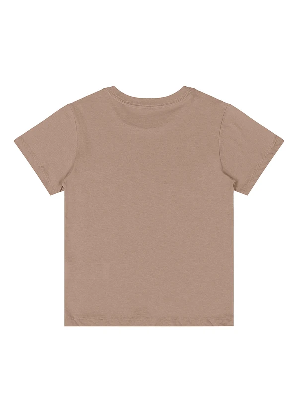 Quimby - Camiseta Menino Meia Malha Marrom 2