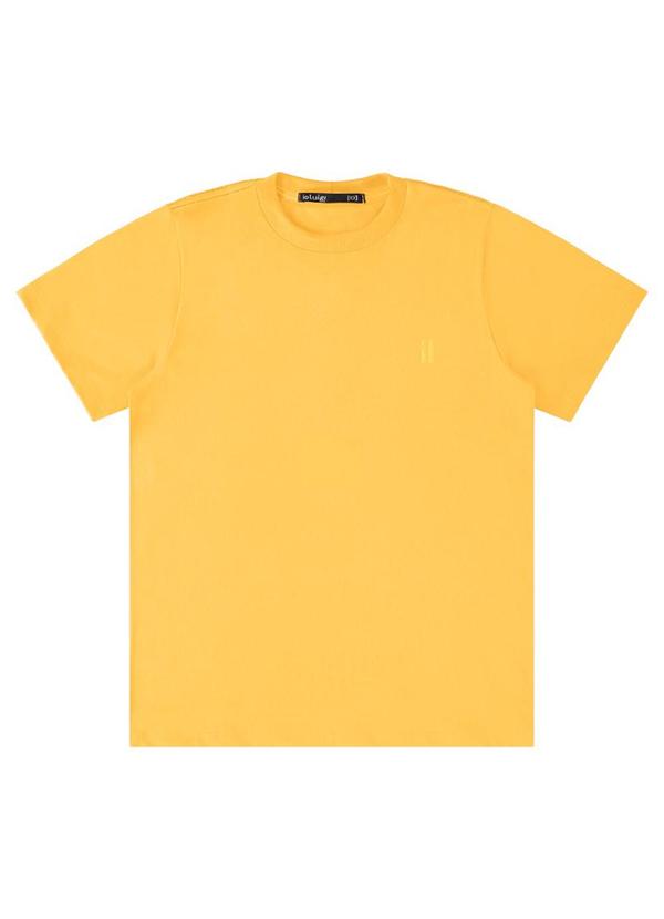 Ioluig - Camiseta Menino Meia Malha Penteada Amarelo