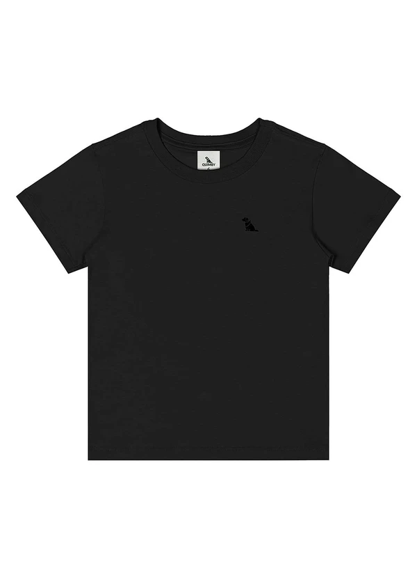 Quimby - Camiseta Menino Meia Malha Preto