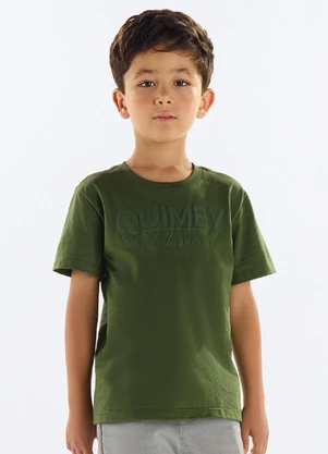 Quimby - Camiseta Menino Meia Malha Verde - QUIMBY