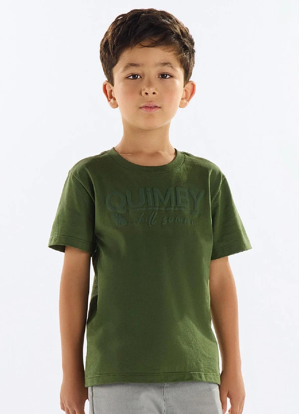 Quimby - Camiseta Menino Meia Malha Verde