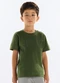 Quimby - Camiseta Menino Meia Malha Bege - variação: Verde