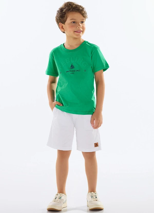 Quimby - Camiseta Menino Meia Malha Verde 2
