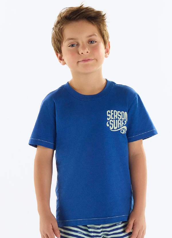 Quimby - Camiseta Menino Season Surf Azul