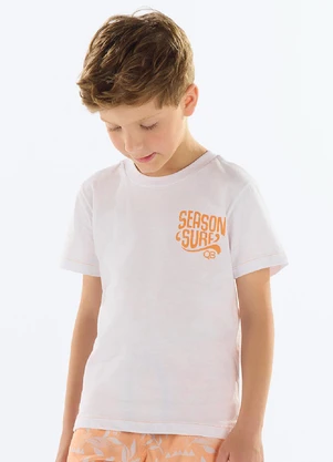 Quimby - Camiseta Menino Season Surf Branco - QUIMBY