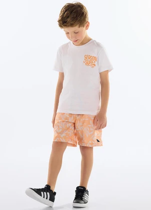 Quimby - Camiseta Menino Season Surf Branco - QUIMBY