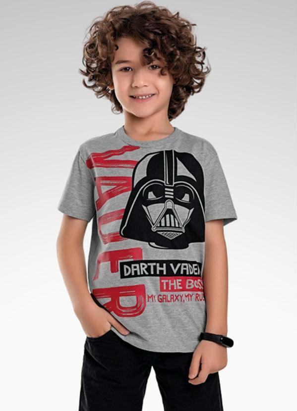 Star Wars - Camiseta Menino Star Wars Cinza