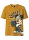 Malwee Kids - Camiseta Mickey Mouse® em Malha Bege - variação: Amarelo Mostarda