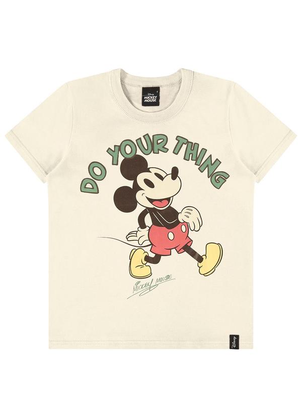 Malwee Kids - Camiseta Mickey Mouse® Menino Bege