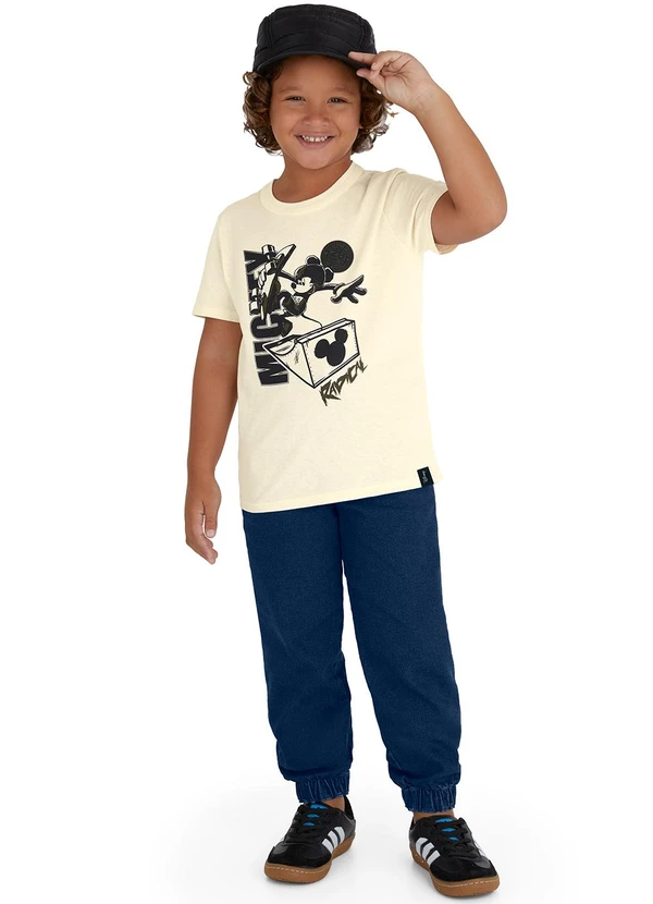 Malwee Kids - Camiseta Mickey Mouse Menino Off White 2