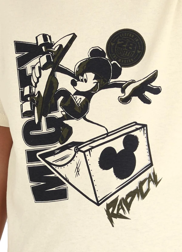 Malwee Kids - Camiseta Mickey Mouse Menino Off White 3