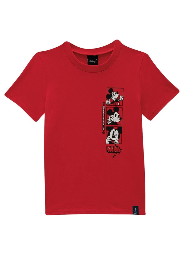 Malwee Kids - Camiseta Mickey Mouse® Vermelho