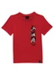 Malwee Kids - Camiseta Mickey Mouse® Off White - variação: Vermelho