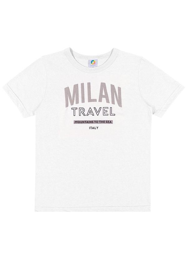 Alenice - Camiseta Milan Menino Branco