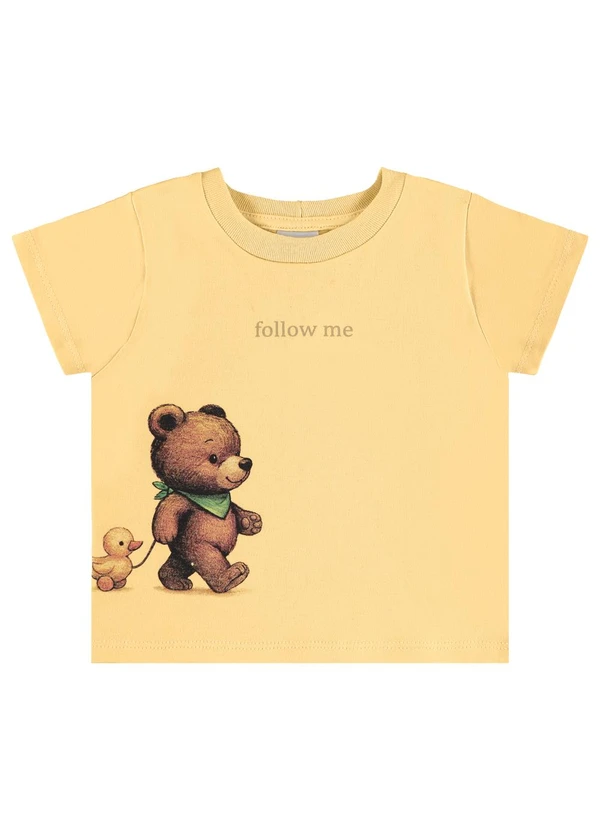 Pulla Bulla - Camiseta Moletinho Amarelo