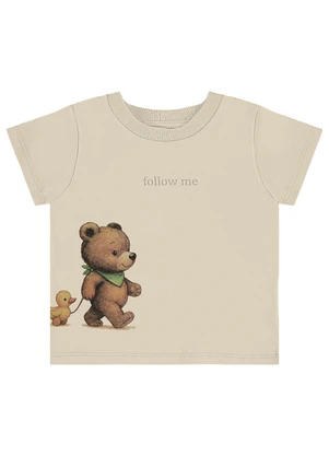 Pulla Bulla - Camiseta Moletinho Cinza - PULLA BULLA