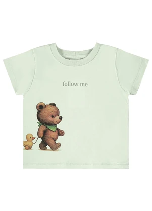 Pulla Bulla - Camiseta Moletinho Verde - PULLA BULLA