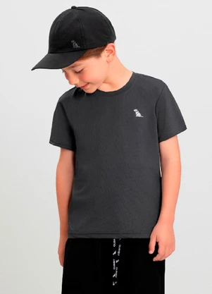 Camiseta Move para Menino Dry Fit Quimby Cinza - QUIMBY