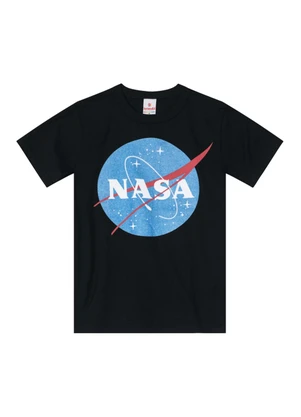 Brandili - Camiseta Nasa Infantil Unissex em Malha  Preto - BRANDILI