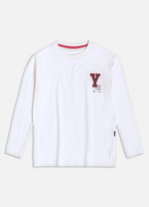 Youccie - Camiseta Off White com Estampa Branco - YOUCCIE