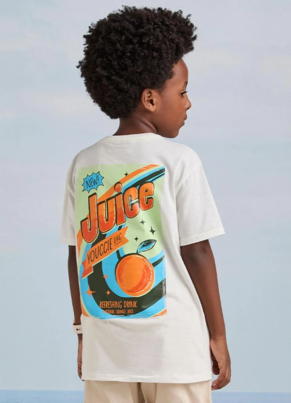Youccie - Camiseta Off White com Estampa Juice Off White 2