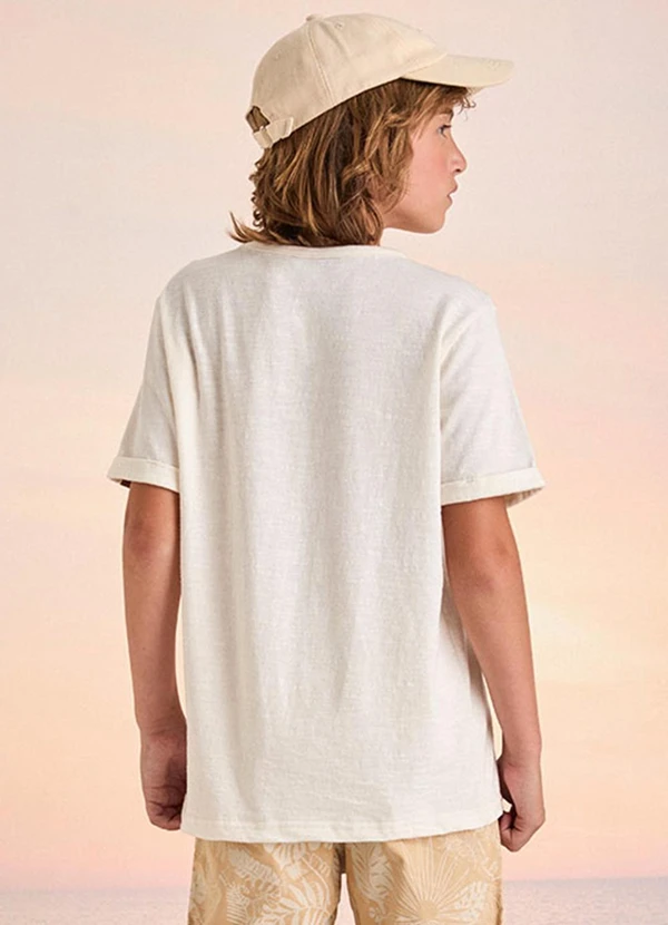 Youccie - Camiseta Off White com Peitilho Off White 2