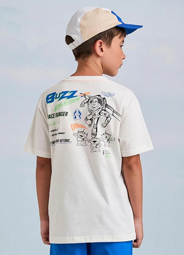 Youccie - Camiseta Off White do Buzz Lightyear Pérola 2