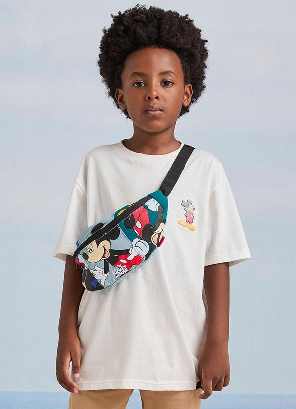 Youccie - Camiseta Off White do Mickey Mouse Pérola