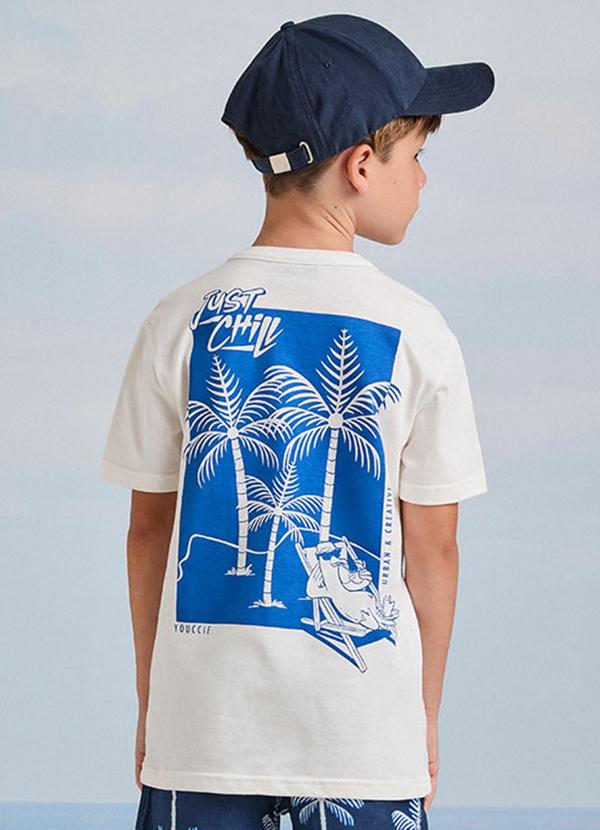 Youccie - Camiseta Off White Estampa Just Chill Off White 2