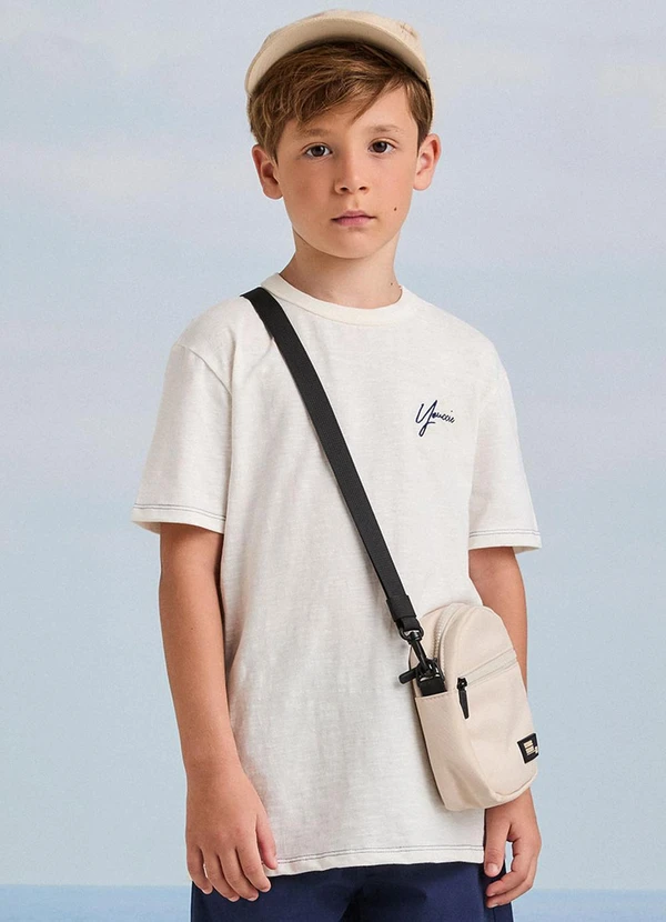 Youccie - Camiseta Off White Estampa Off White