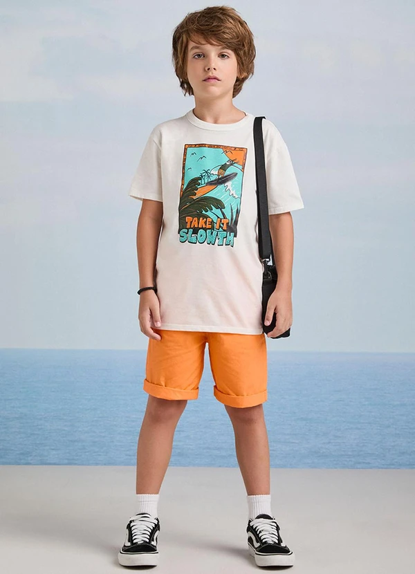 Youccie - Camiseta Off White Estampa Surfista Pérola 3