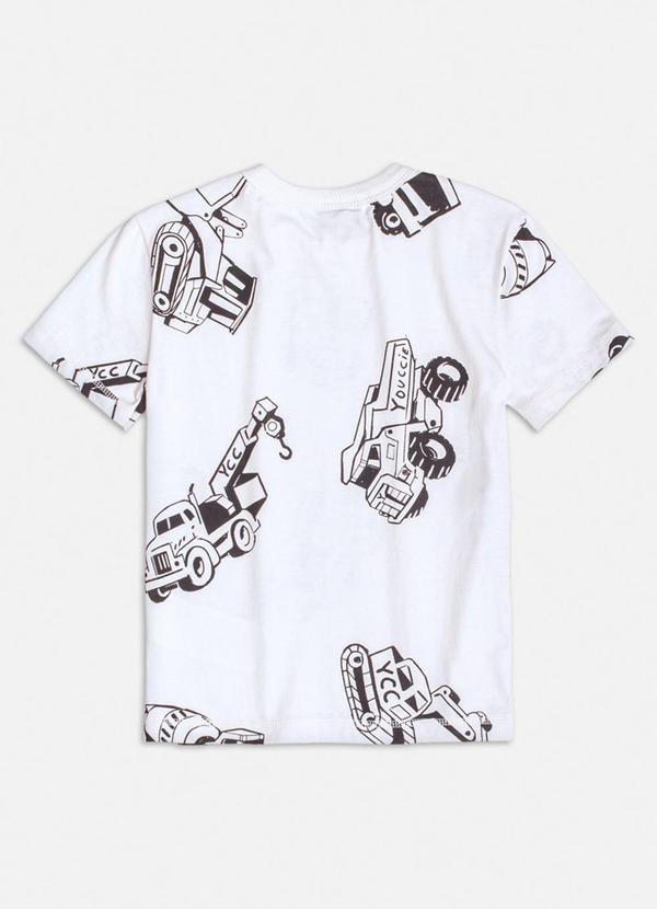 Youccie - Camiseta Off White Estampada Branco 2