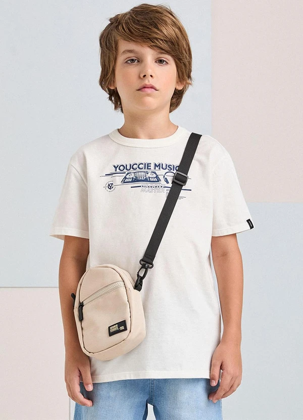 Youccie - Camiseta Off White Estampada Off White