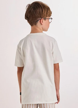 Youccie - Camiseta Off White Estampado Off White - YOUCCIE