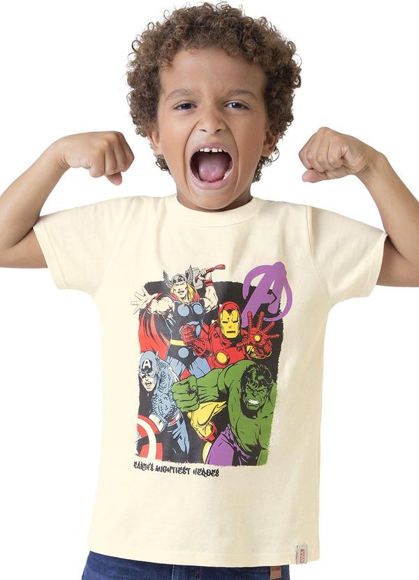 Malwee Kids - Camiseta Off White The Avengers® Menino