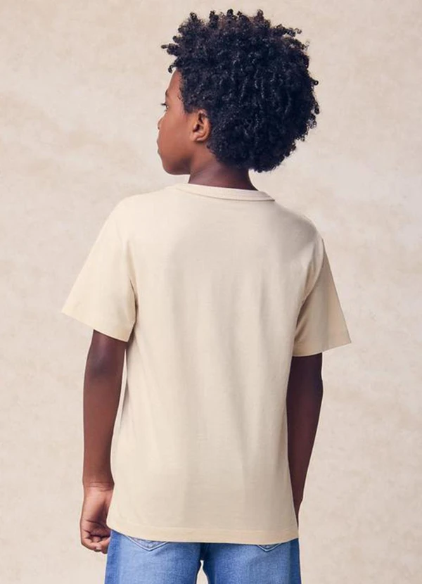 Youccie - Camiseta Only Good Vibes Bege 2